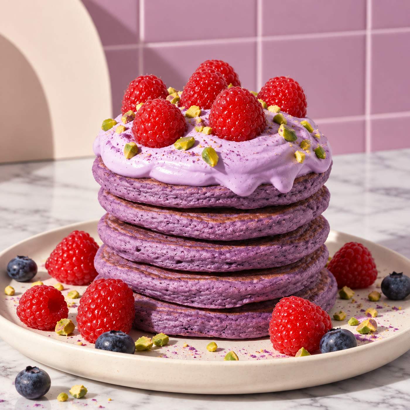 Ube Pandekage Opskrift: Fluffy Lilla Pandekager