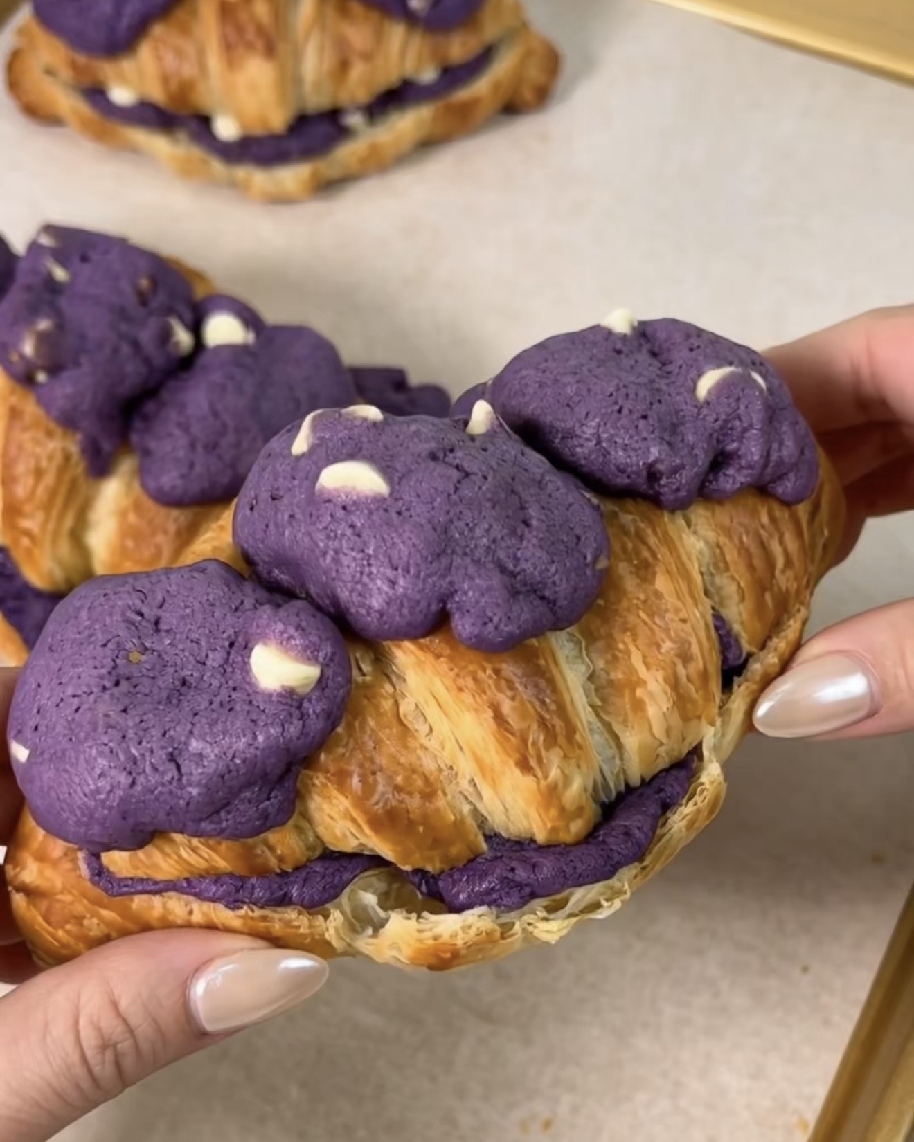 Ube Crookie: Viral croissant fyldt med ube cookie-dej