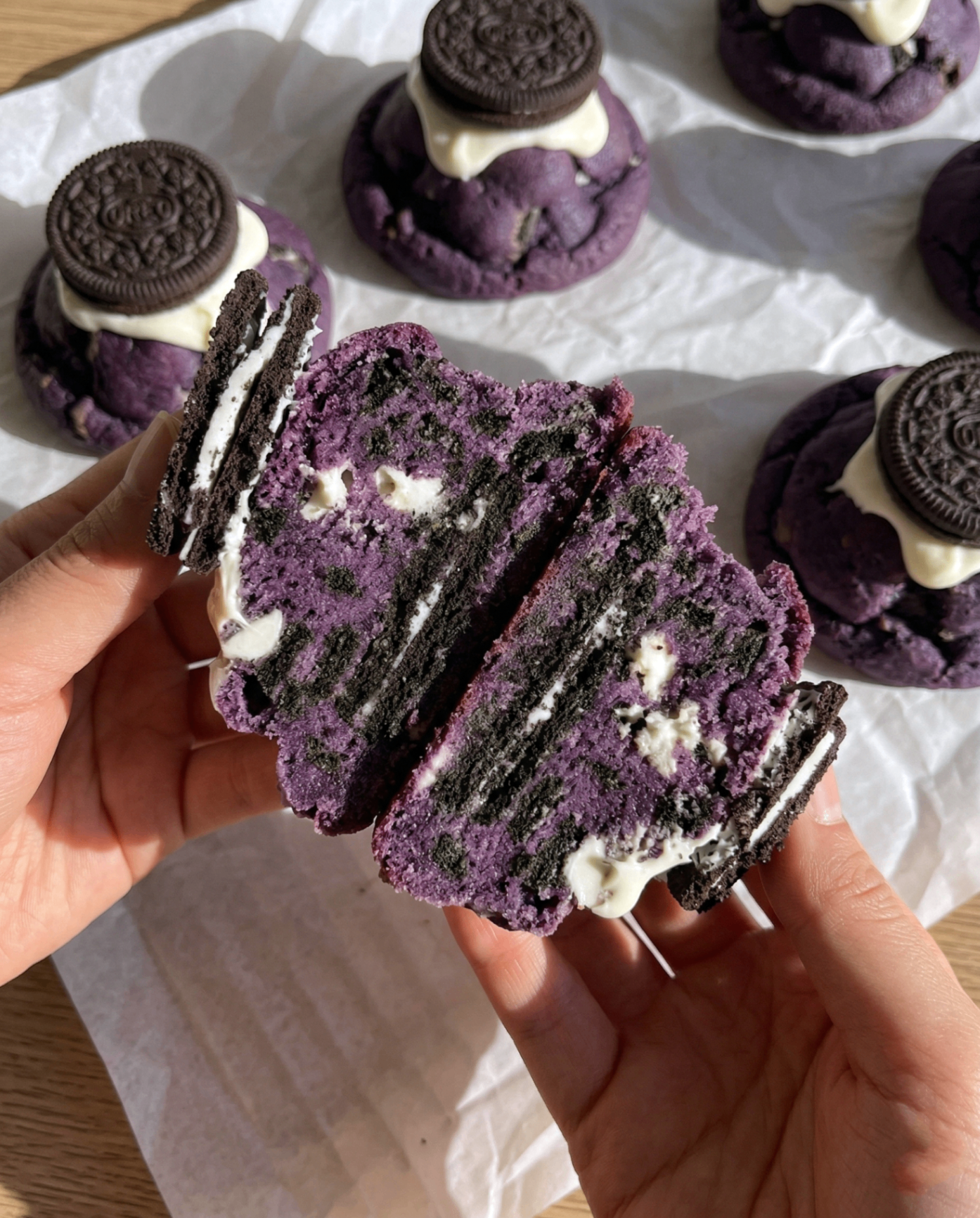 Ube Oreo Cookies i New York-stil