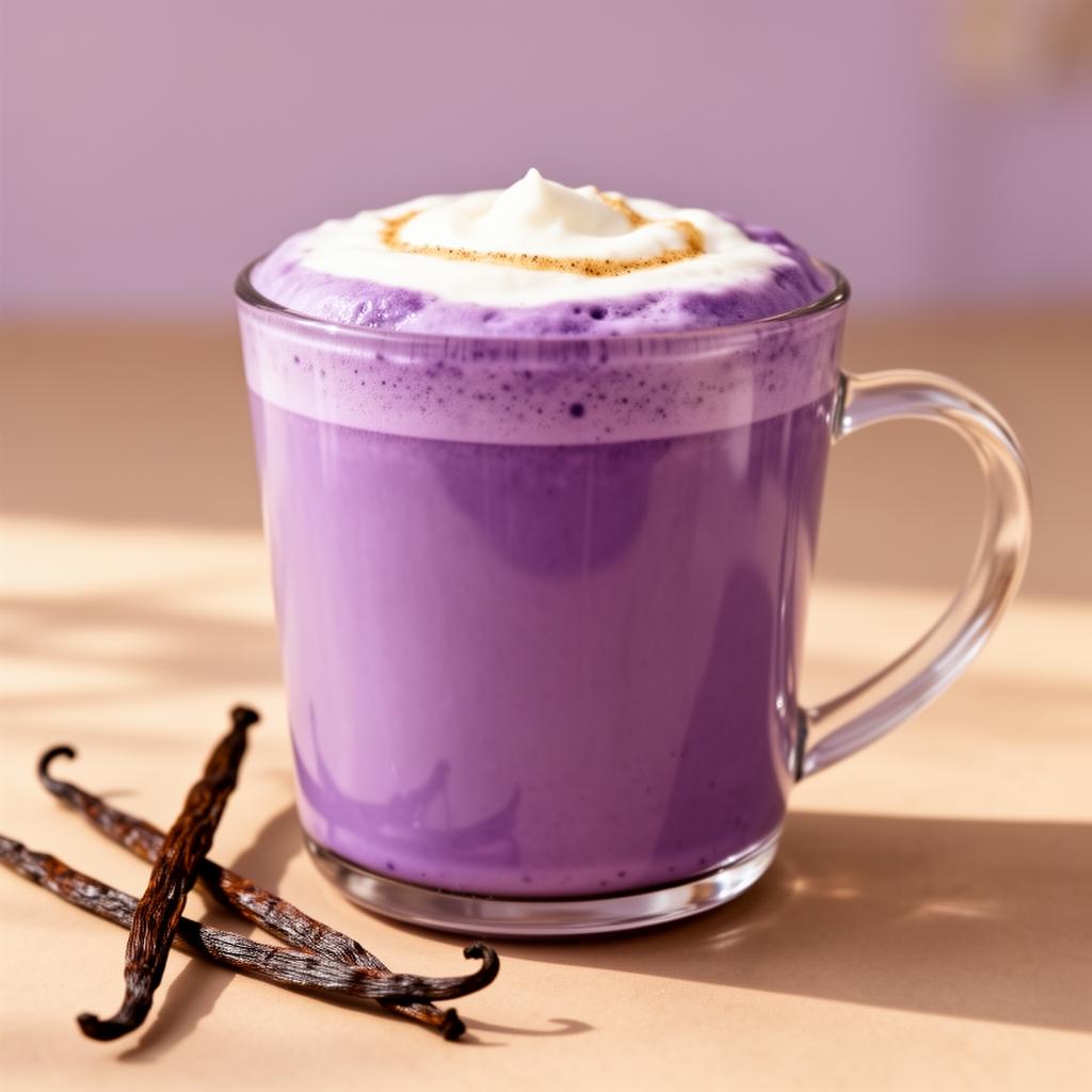 Ube Vanilje Latte Opskrift