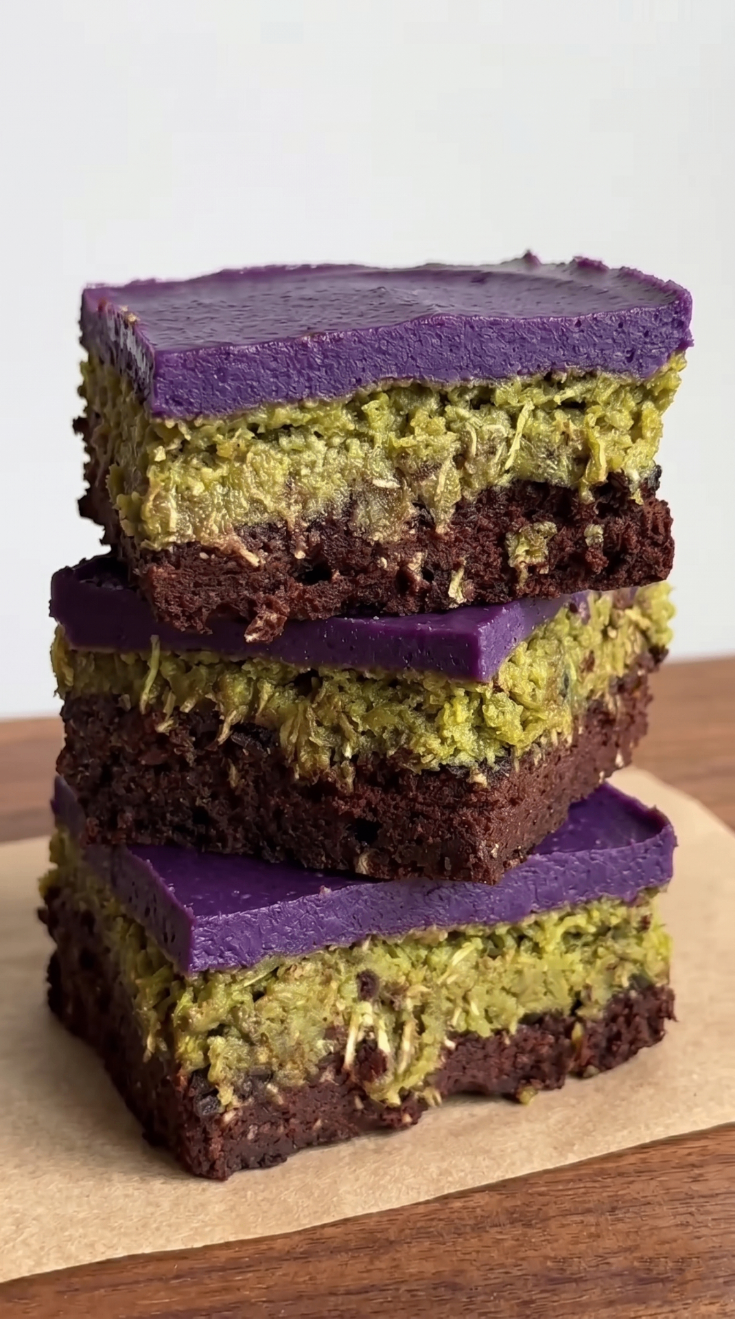 Ube Dubai Chocolate Brownie Bars: Viral Pistachio Kataifi opskrift